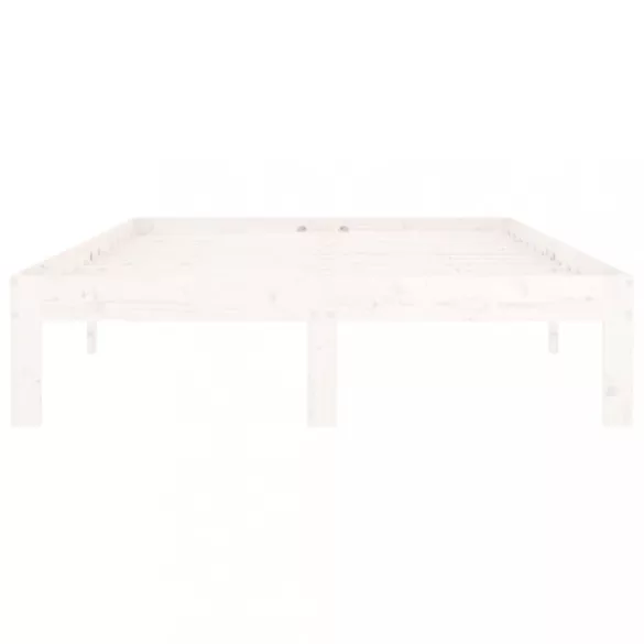 fehér tömör fenyőfa ágykeret 120 x 200 cm