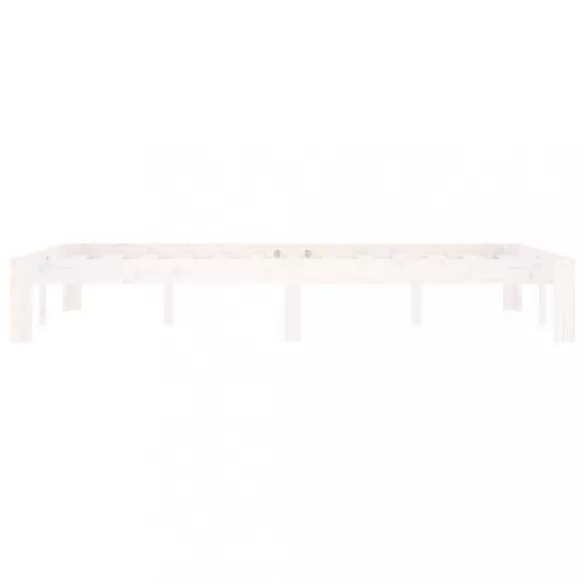 fehér tömör fenyőfa ágykeret 120 x 200 cm