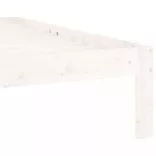 fehér tömör fenyőfa ágykeret 120 x 200 cm