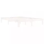 fehér tömör fenyőfa ágykeret 140 x 200 cm