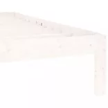 fehér tömör fenyőfa ágykeret 140 x 200 cm