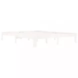 fehér tömör fenyőfa ágykeret 160 x 200 cm