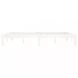 fehér tömör fenyőfa ágykeret 160 x 200 cm