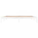 fehér tömör fenyőfa ágykeret 200 x 200 cm