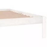 fehér tömör fenyőfa ágykeret 200 x 200 cm