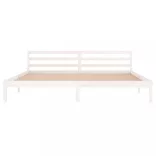 fehér tömör fenyőfa ágykeret 200 x 200 cm