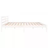 fehér tömör fenyőfa ágykeret 200 x 200 cm