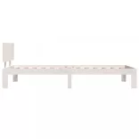 fehér tömör fenyőfa ágykeret 90 x 200 cm