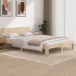 tömör fenyőfa ágykeret 140 x 200 cm