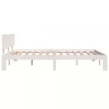 fehér tömör fenyőfa ágykeret 140 x 200 cm