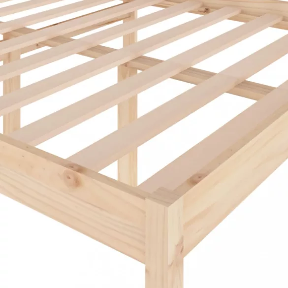 Double tömör fenyőfa ágy időseknek 135 x 190 cm