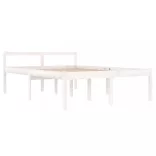 fehér tömör fenyőfa ágy időseknek 140 x 190 cm