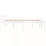 fehér tömör fenyőfa ágy időseknek 140 x 190 cm