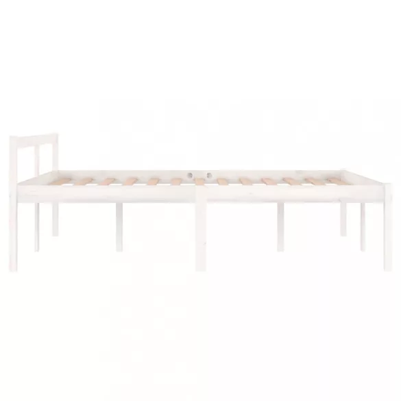 fehér tömör fenyőfa ágy időseknek 140 x 190 cm