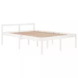 fehér tömör fenyőfa ágy időseknek 140 x 200 cm