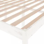 fehér tömör fenyőfa ágy időseknek 140 x 200 cm