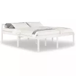 fehér tömör fenyőfa ágy időseknek 160 x 200 cm