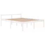 fehér tömör fenyőfa ágy időseknek 160 x 200 cm