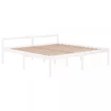 fehér tömör fenyőfa ágy időseknek 200 x 200 cm