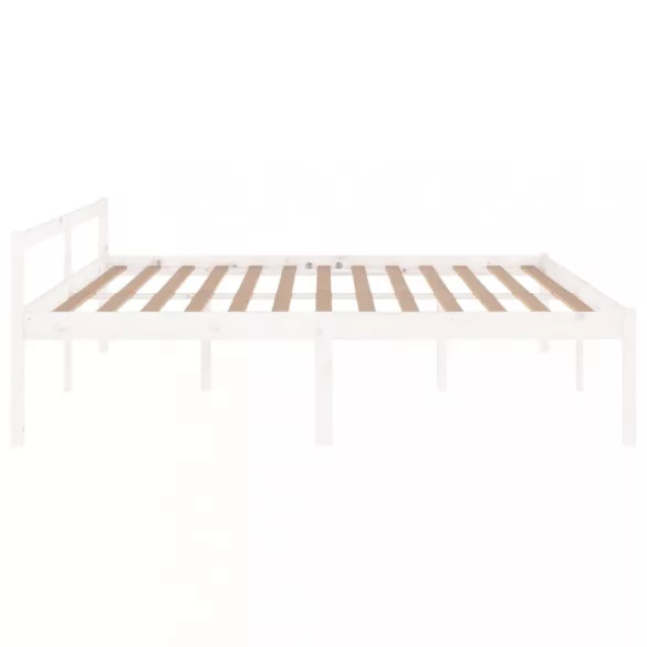 fehér tömör fenyőfa ágy időseknek 200 x 200 cm