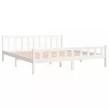 fehér tömör fa ágykeret 160 x 200 cm