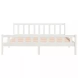 fehér tömör fa ágykeret 160 x 200 cm