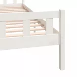 fehér tömör fa ágykeret 160 x 200 cm