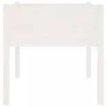 2 db fehér tömör fenyőfa kerti virágtartó 70 x 70 x 70 cm