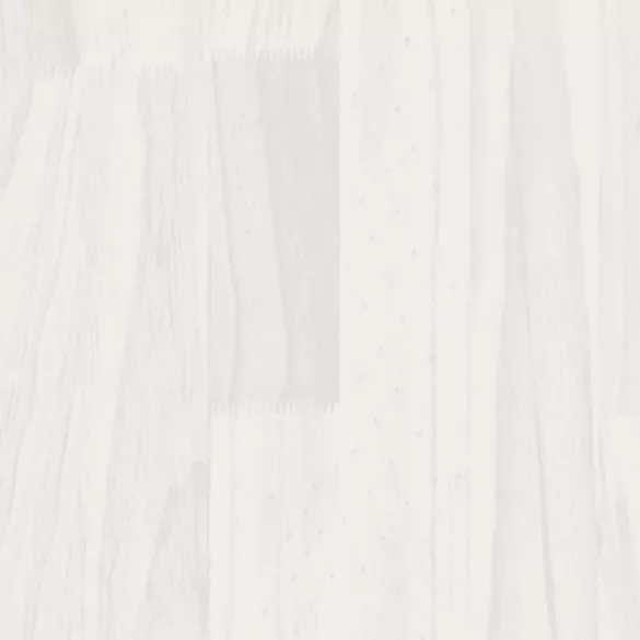 2 db fehér tömör fenyőfa kerti virágtartó 70 x 70 x 70 cm