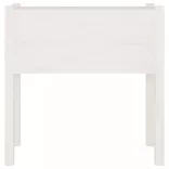2 db fehér tömör fenyőfa kerti virágtartó 70 x 31 x 70 cm