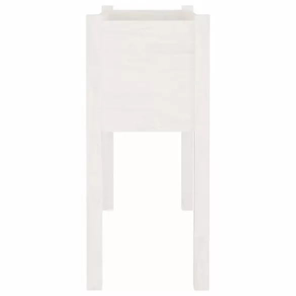 2 db fehér tömör fenyőfa kerti virágtartó 70 x 31 x 70 cm