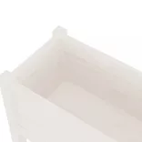 2 db fehér tömör fenyőfa kerti virágtartó 70 x 31 x 70 cm