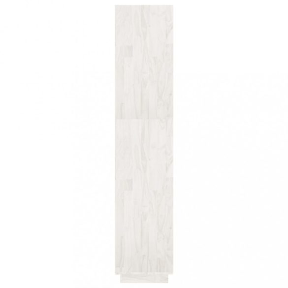 fehér tömör fenyőfa könyvszekrény/térelválasztó 60x35x167 cm