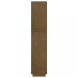 mézbarna tömör fenyőfa könyvszekrény/térelválasztó 60x35x167cm