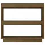 mézbarna tömör fenyőfa könyvszekrény 80 x 35 x 71 cm