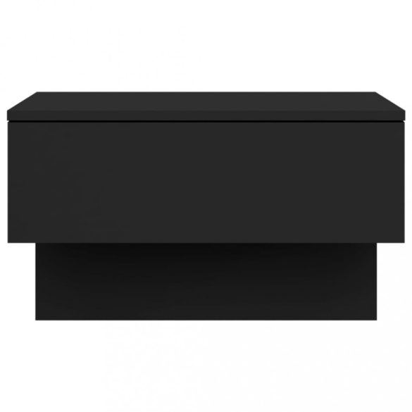 2 db fekete falra szerelhető éjjeliszekrény