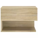 sonoma tölgy színű falra szerelhető éjjeliszekrény