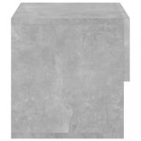 2 db betonszürke falra szerelhető éjjeliszekrény