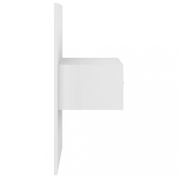 2 db fehér falra szerelhető éjjeliszekrény