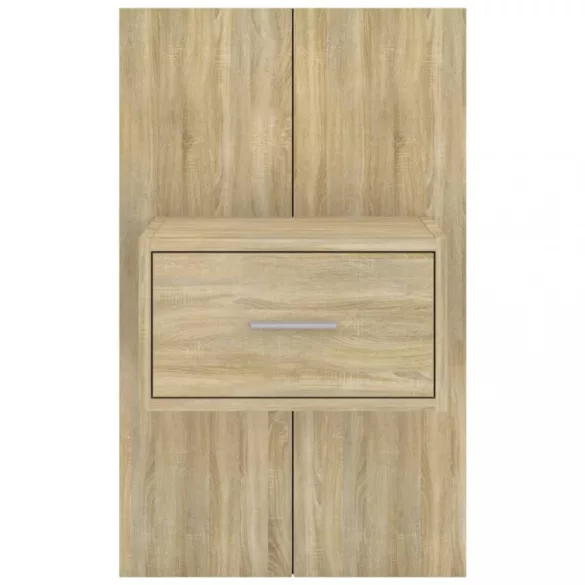 sonoma tölgy színű falra szerelhető éjjeliszekrény