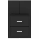 fekete falra szerelhető éjjeliszekrény