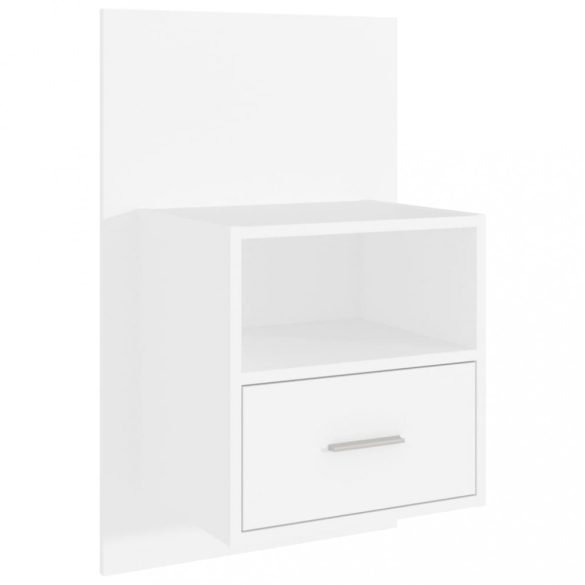 2 db fehér falra szerelhető éjjeliszekrény