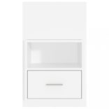 2 db fehér falra szerelhető éjjeliszekrény