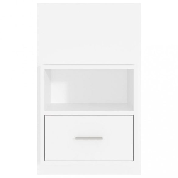 2 db fehér falra szerelhető éjjeliszekrény