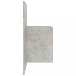 2 db betonszürke falra szerelhető éjjeliszekrény