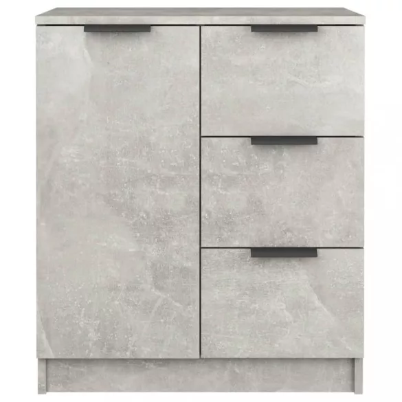 betonszürke szerelt fa tálalóasztal 60 x 30 x 70 cm