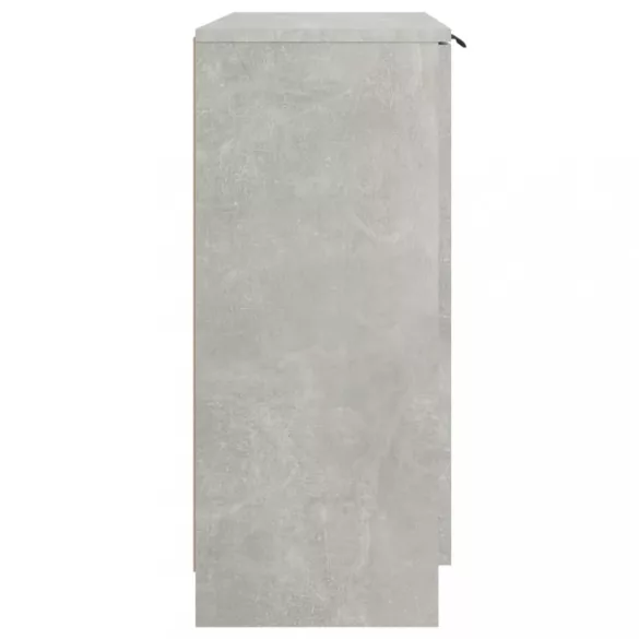 betonszürke szerelt fa tálalóasztal 60 x 30 x 70 cm
