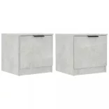 2 db betonszürke éjjeliszekrény 40 x 39 x 40 cm