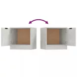 2 db betonszürke éjjeliszekrény 40 x 39 x 40 cm