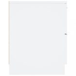 2 db fehér szerelt fa éjjeliszekrény